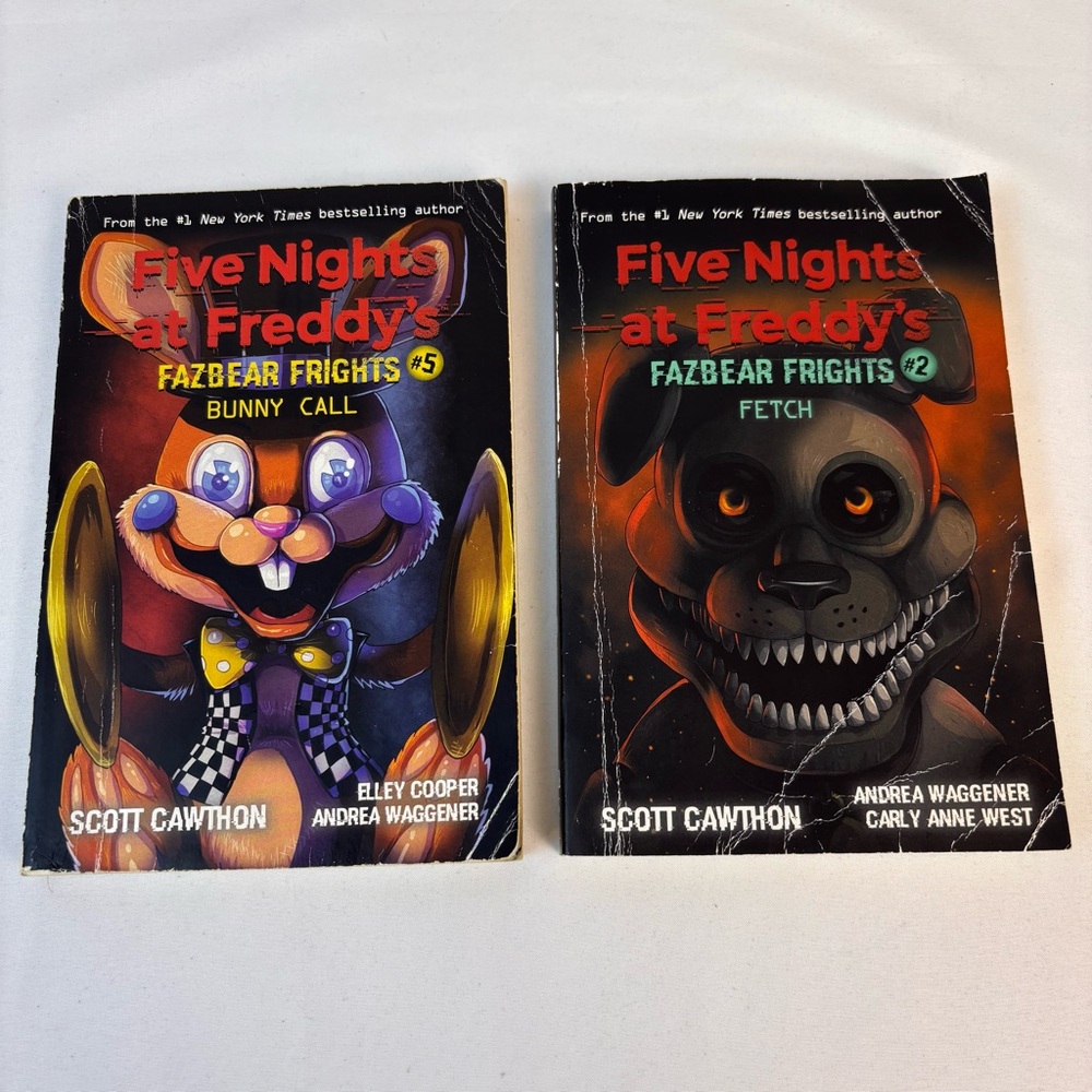Five Nights at Freddy's Fazbear Frights Set of 2 Bunny Call #5 & Fetch #2 Books
